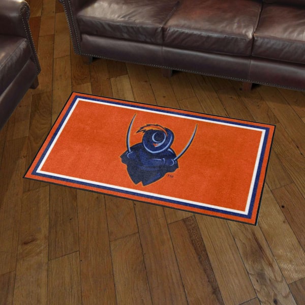 FANMATS Orange 2 ft. 3 in. Round Denver Broncos Vintage Area Rug