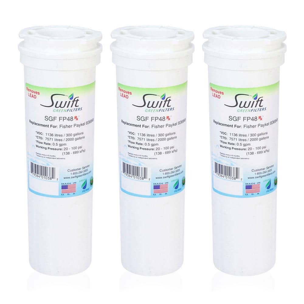 Swift Green Filters SGF-FP48 Rx Compatible Pharmaceuticals Refrigerator Water Filter (3 Pack) -  SGF-FP48 Rx-3P