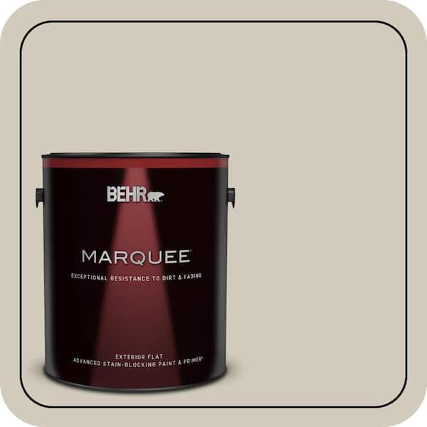 BEHR MARQUEE 1 gal. #MQ6-31 Shoreline Haze Flat Exterior Paint & Primer