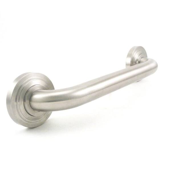 WingIts Platinum Designer Series 16 in. x 1.25 in. Grab Bar Bands in Satin Stainless Steel (19 in. Overall Length)