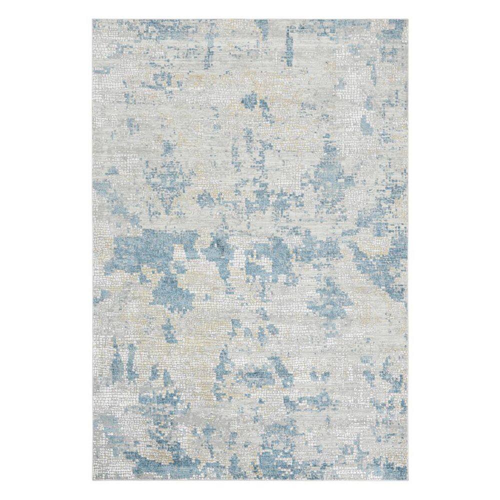 8 ft. x 10 ft. Ivory And Sky Blue Abstract Area Rug price history on PriceWatchPro