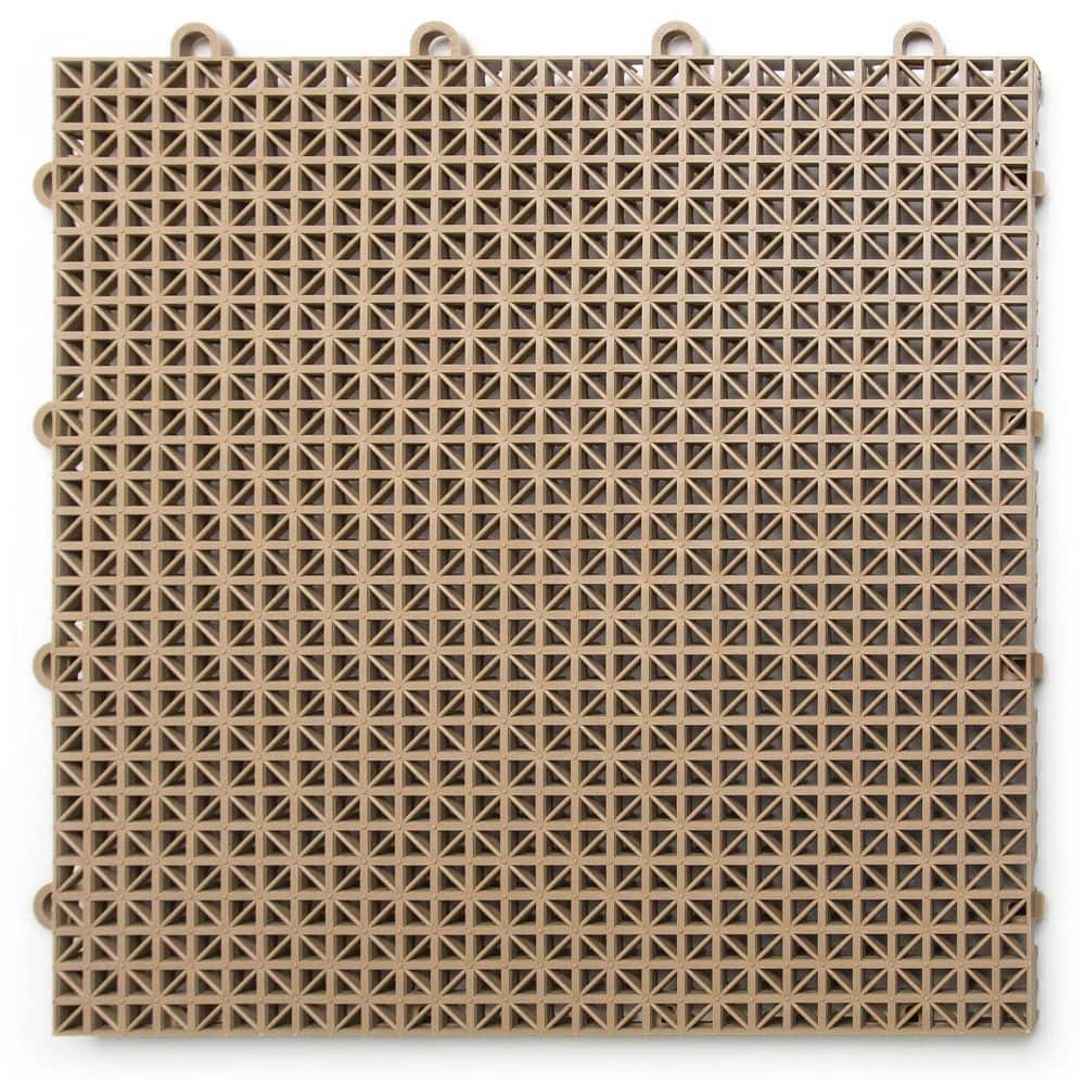 12 in. x 12 in. Beige DeckTile Modular Outdoor Polypropylene Tile Flooring (40-Pack) price history on PriceWatchPro