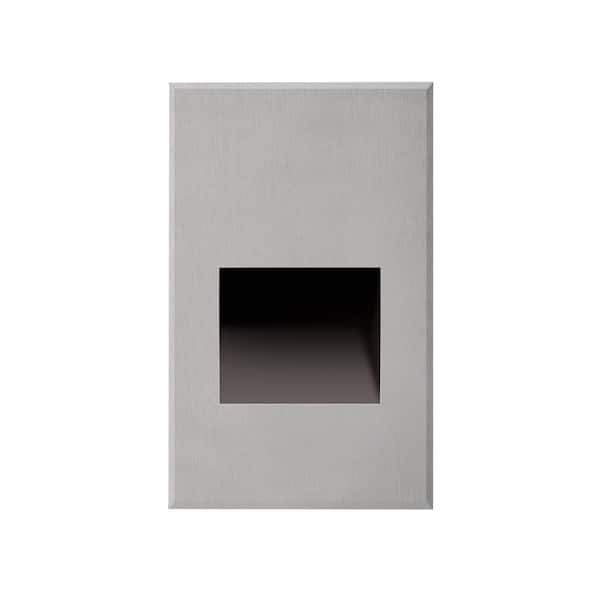 KUZCO Sonic 5 in. 1-Light 4-Watt Stainless Steel Integrated LED Exterior Stair Light