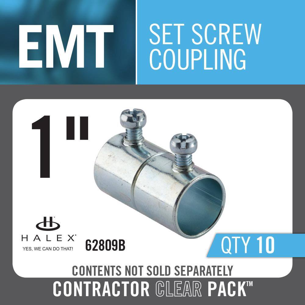 Buy 1 in. Standard Fitting Electrical Metallic Tube SetScrew Couplings