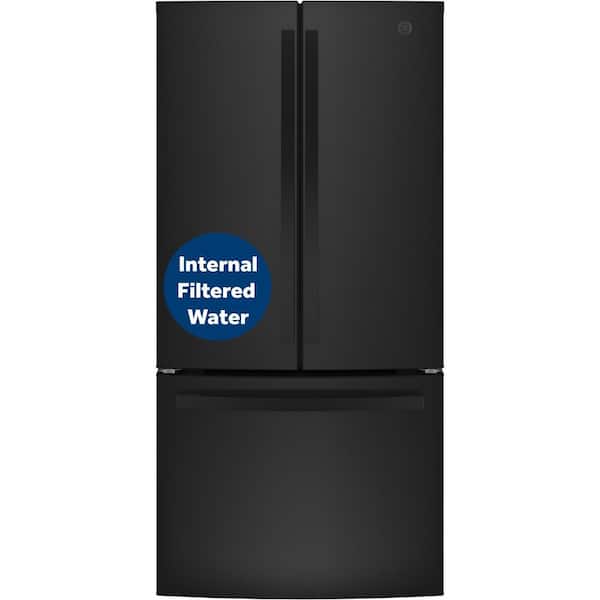 GE 24.7 cu. ft. French Door Refrigerator in Black, ENERGY STAR