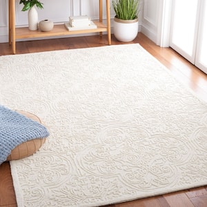 Martha Stewart Ivory 4 ft. x 6 ft. Moroccan High-Low Area Rug