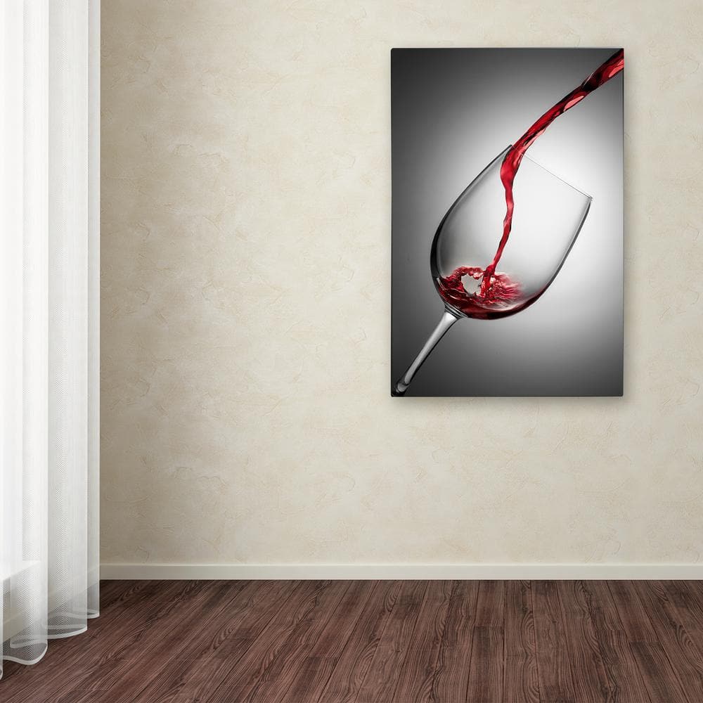 Jesus M. Garcia 'Copa Grana' Red Wine Pour Canvas Print