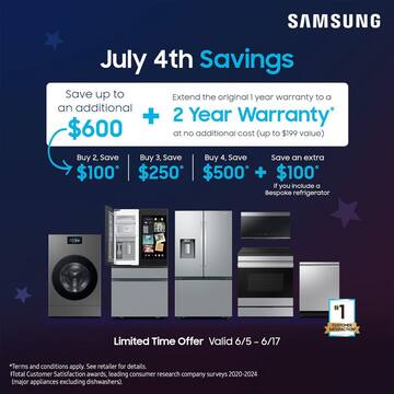 6.3 cu. ft. Smart Freestanding Electric Range with Steam Clean in Stainless Steel