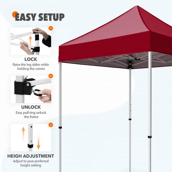 BONTON　ボントン　キャノピー EAGLE PEAK 5 ft. x 5 ft. Pop Up Canopy Tent Instant Outdoor