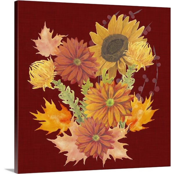 GreatBigCanvas 24 in. x 24 in. Autumn Floral II by Grace Popp Canvas Wall Art