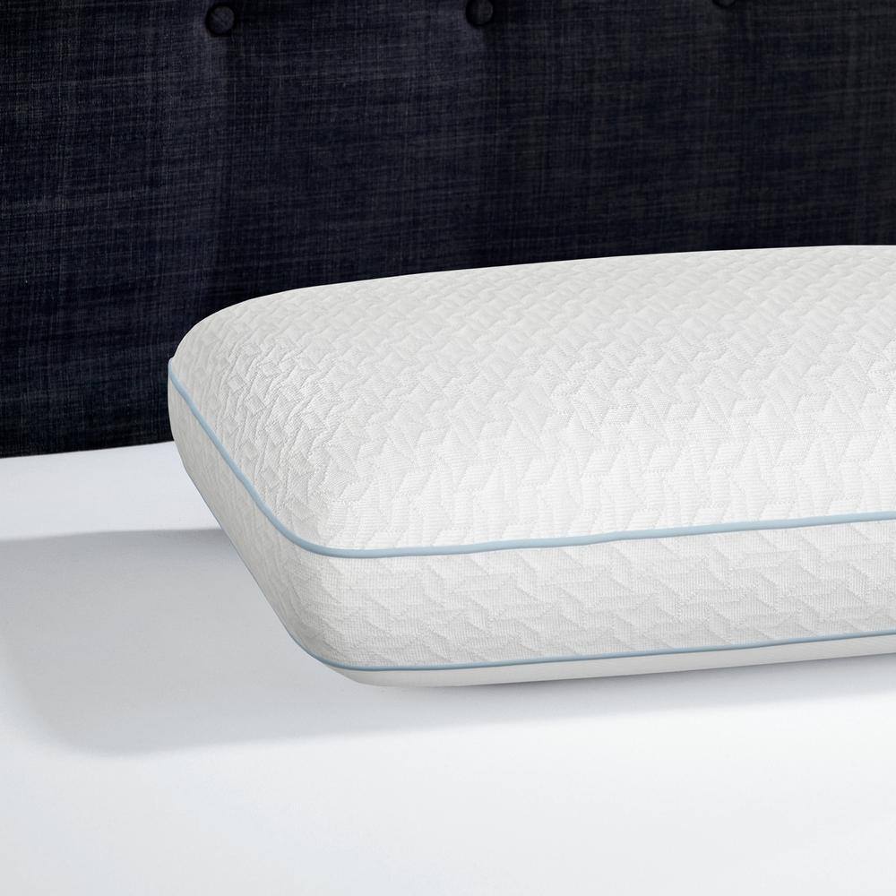 Oversized White Reversible Memory Foam Bed Pillow