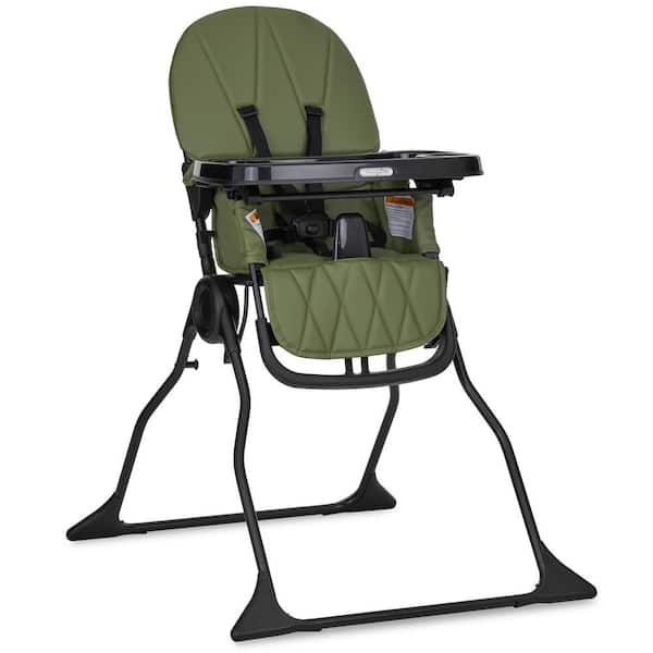 Dream On Me Olive Green Snack and Stow High Chair