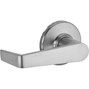 Kingston Satin Chrome Round Half Dummy Reversible Door Lever