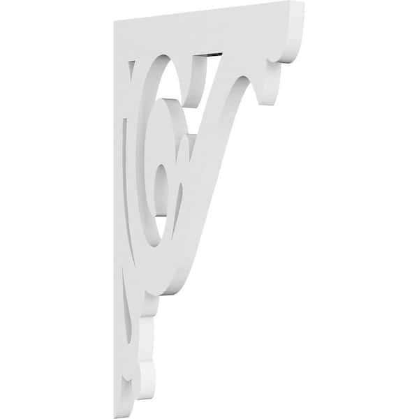 Ekena Millwork 5/8 in. W x 12 in. H x 7 in. D PVC Bordeaux Bracket