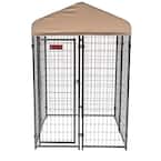STAY Studio (Coverage Area - 0.00037-Acres ) (4 ft. x 4 ft. x 6 in. H) Khaki In-Ground Kennel
