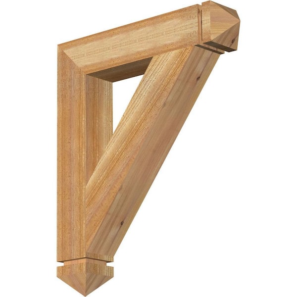 Ekena Millwork 4 in. x 26 in. x 22 in. Western Red Cedar Traditional Arts and Crafts Rough Sawn