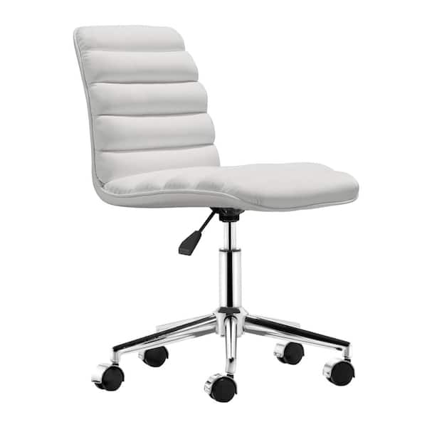 ZUO Admire White Leatherette Office Chair