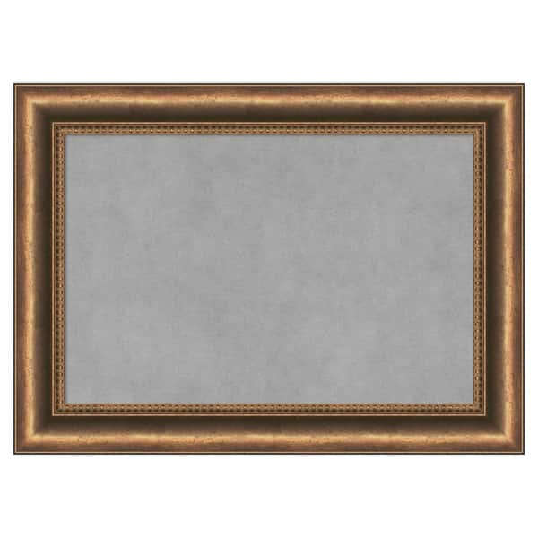 Amanti Art Manhattan Bronze Narrow 22 in. x 16 in. Framed Magnetic Board
