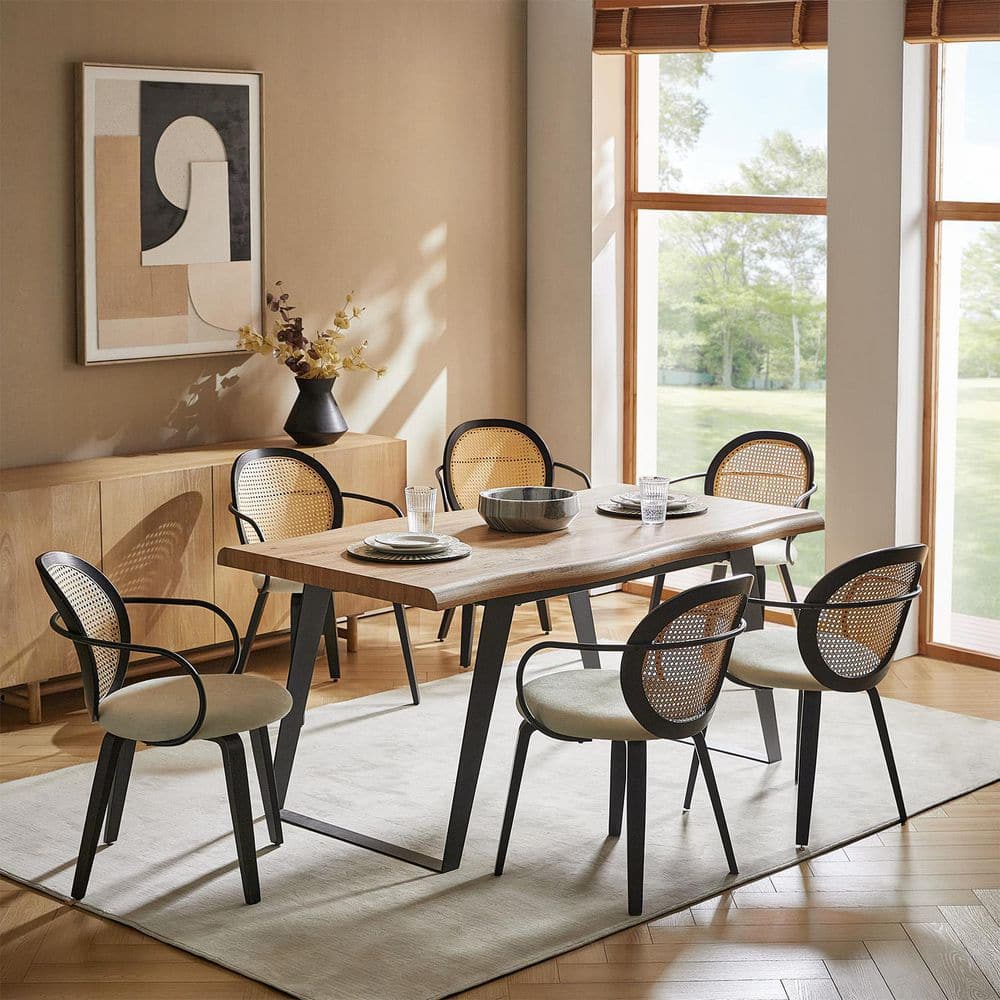 ダイニングチェア Dining chair JAYDEN CREATION Julian Ivory Polyester Dinning Chair with Solid