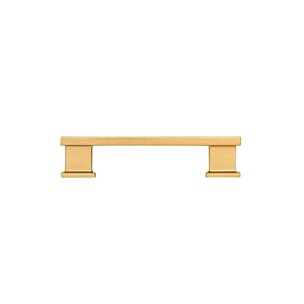 High Desert Satin Brass Rectangular Bar Pull with Mounting Hardware