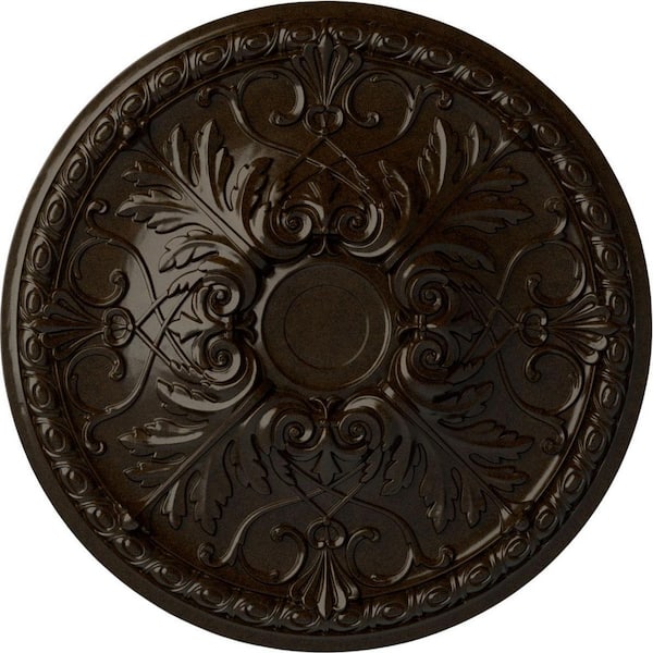 32-3/8 in. x 3-1/2 in. Tristan Urethane Ceiling Medallion (Fits Canopies up to 6-1/4 in.), Bronze