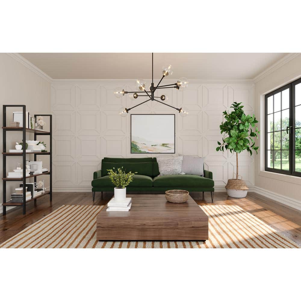 Unfinished White Polyurethane Square Accent Wall Panels