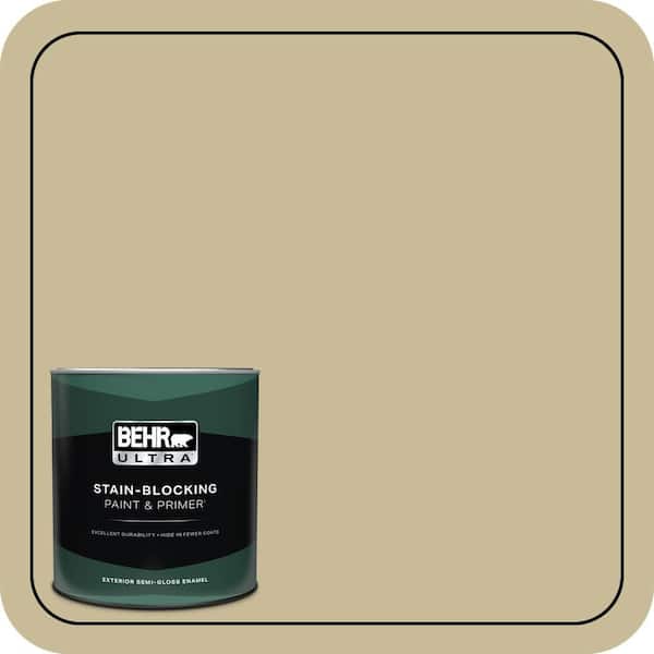 BEHR ULTRA 1 qt. #PPU8-09 Tea Bag Semi-Gloss Enamel Exterior Paint & Primer