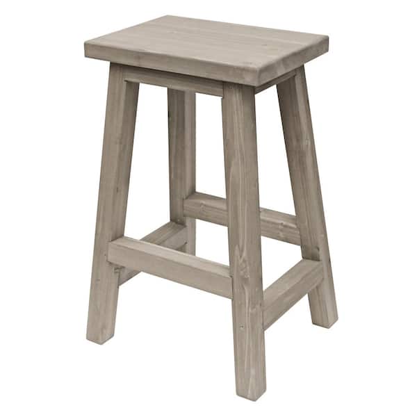 Yardistry Madison 29 in. Saddle Wood Outdoor Bar Stool (2-Pack)
