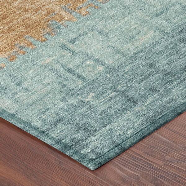 Chantille Machine Washable Indoor/Outdoor Abstract ACN2752 Graphite 2 ft. x 3 ft. Accent Rug
