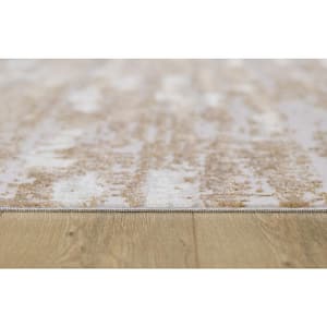 Milano Home Beige 10 ft. x 13 ft. Woven Area Rug