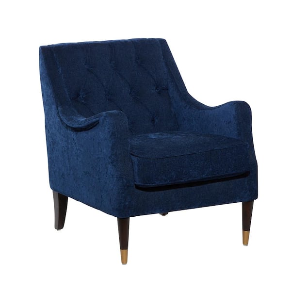 Litton Lane Blue Polyester Contemporary Accent Chair