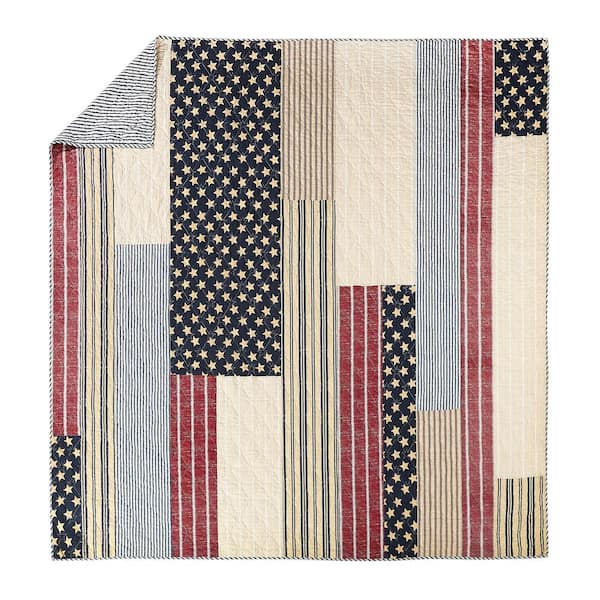 MODERN HEIRLOOM Americana 3-Piece King Quilt Set A023A17MUNFS