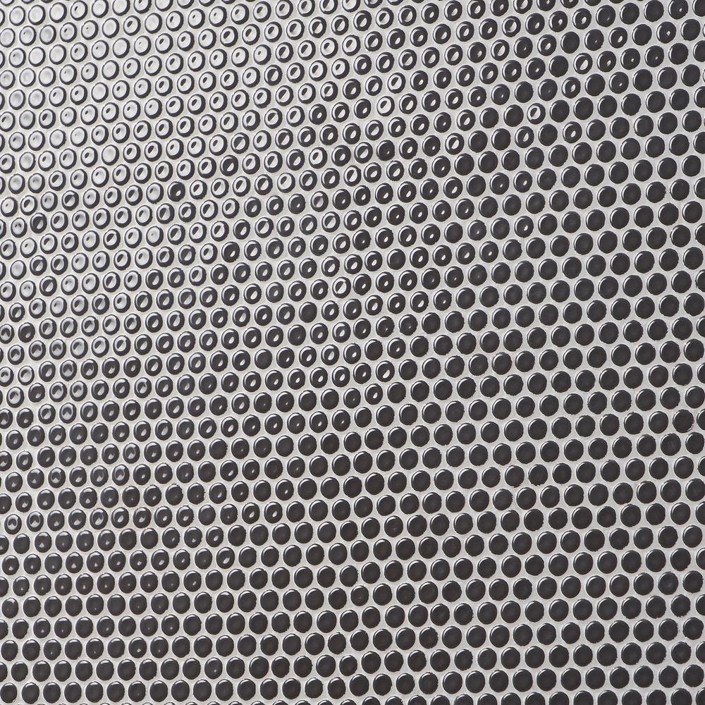 Charcoal Penny Round Ceramic Mosaic Tile Sheet for Floor and Wall