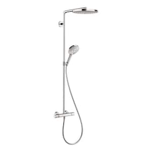Raindance Select S 240 2-Spray Patterns with 2.5 GPM 10 in. Wall Mount Dual Shower Heads in Chrome
