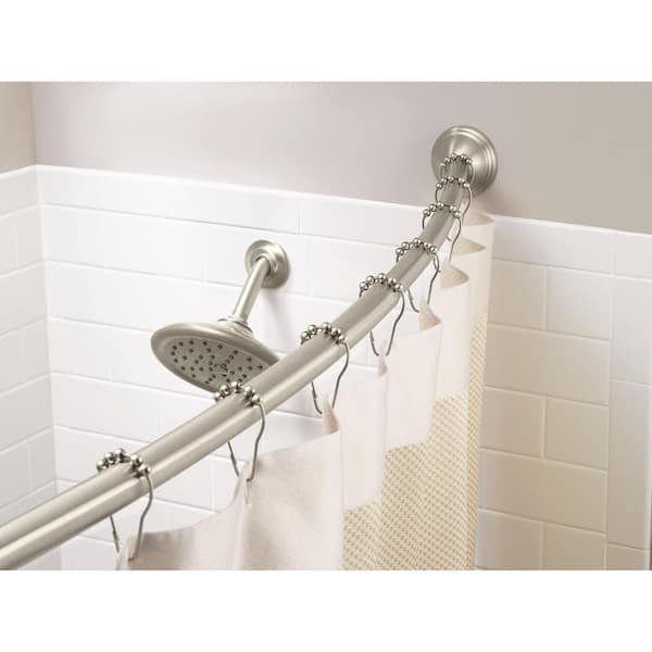 Comfort Bay Permanent Curved Shower hot Curtain Rods (6 total)