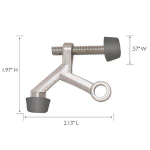 Satin Nickel Standard Hinge Pin Door Stop (5-Pack)