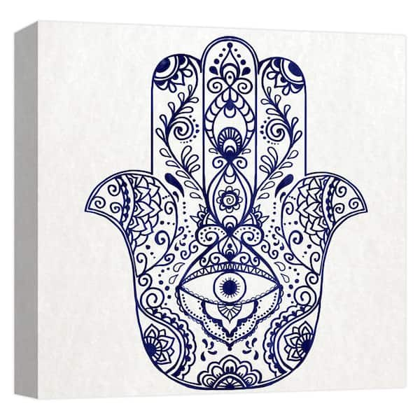 PTM Images ''HAMSA HAND 1'' Canvas Abstract Wall Art 15 in. x 15 in. 9 ...