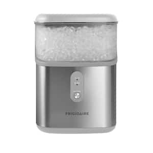 33 lbs. Premium Nugget Portable Ice Maker 8.7 in. Wide in Stainless Steel