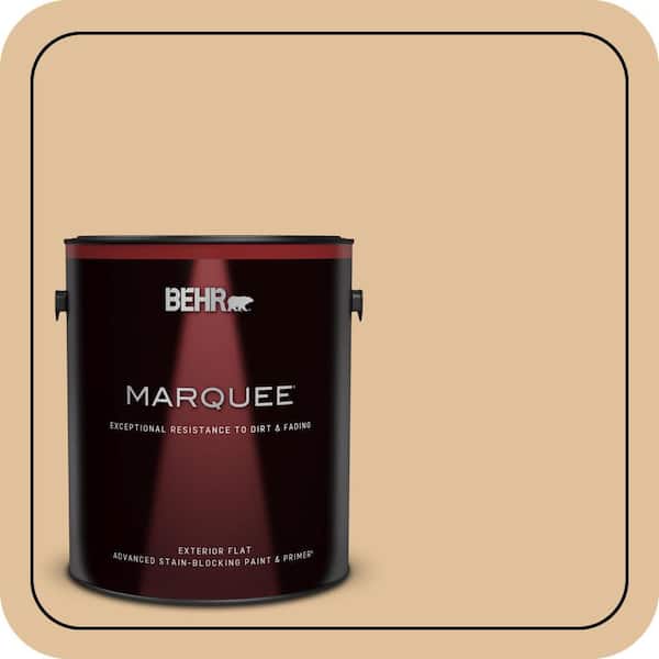 BEHR MARQUEE 1 gal. #300E-3 Clair De Lune Flat Exterior Paint & Primer