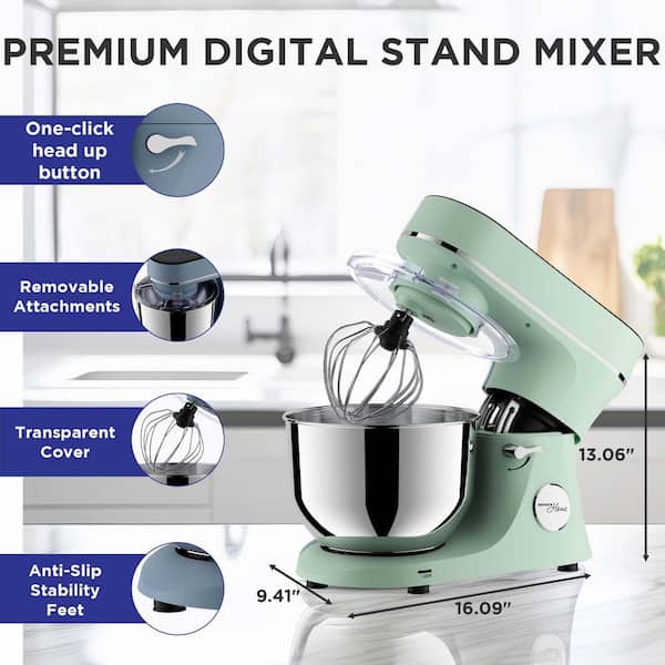 Magnavox 6 L. 11-Speed Stand Mixer with Digital Touchscreen in