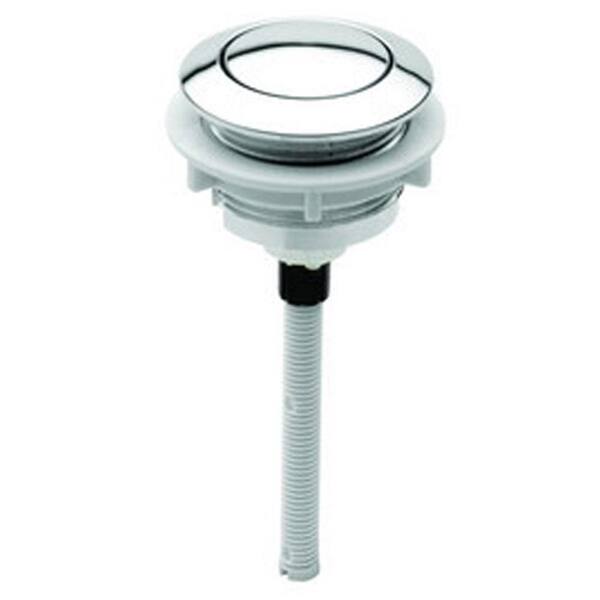 Glacier Bay Push-Button Flush Actuator in Chrome for 0.8 GPF Ultra-High-Efficiency Toilets