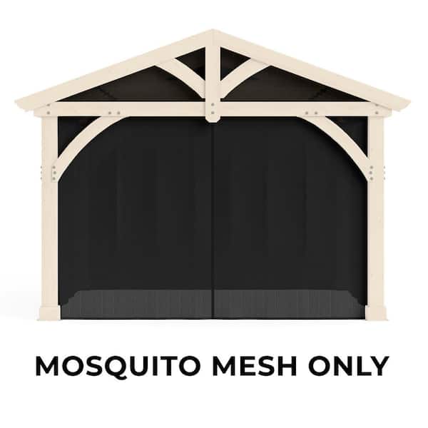 Mosquito Mesh Kit to fit Carolina 11 ft. x 13 ft. Pavilion with UV resistant Phifer Material and Easy Glide Tracks
