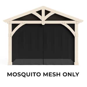 Mosquito Mesh Kit to fit Carolina 11 ft. x 13 ft. Pavilion with UV resistant Phifer Material and Easy Glide Tracks
