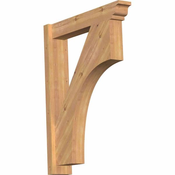Ekena Millwork 6 in. x 36 in. x 28 in. Western Red Cedar Westlake Traditional Smooth Outlooker