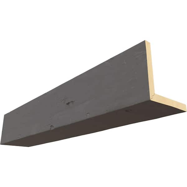 Ekena Millwork Endurathane 8 in. H x 4 in. W x 8 ft. L Knotty Pine Slate Faux Wood Beam