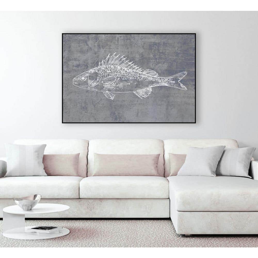 30 in. x 40 in. Like a Stone I by Melissa Wang Framed Wall Art