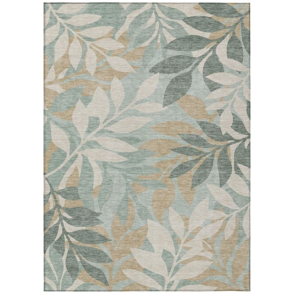 Chantille Machine Washable Indoor/Outdoor Abstract ACN2955 Sage 9 ft. x 12 ft. Area Rug