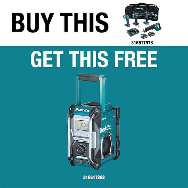 Makita 40V Max XGT Brushless Cordless 4-Piece Combo Kit (Hammer