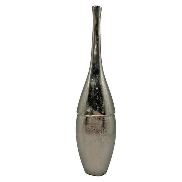 castellousa 19 in. x 5 in. Aluminum Metal Modern Skinny Flower Vase