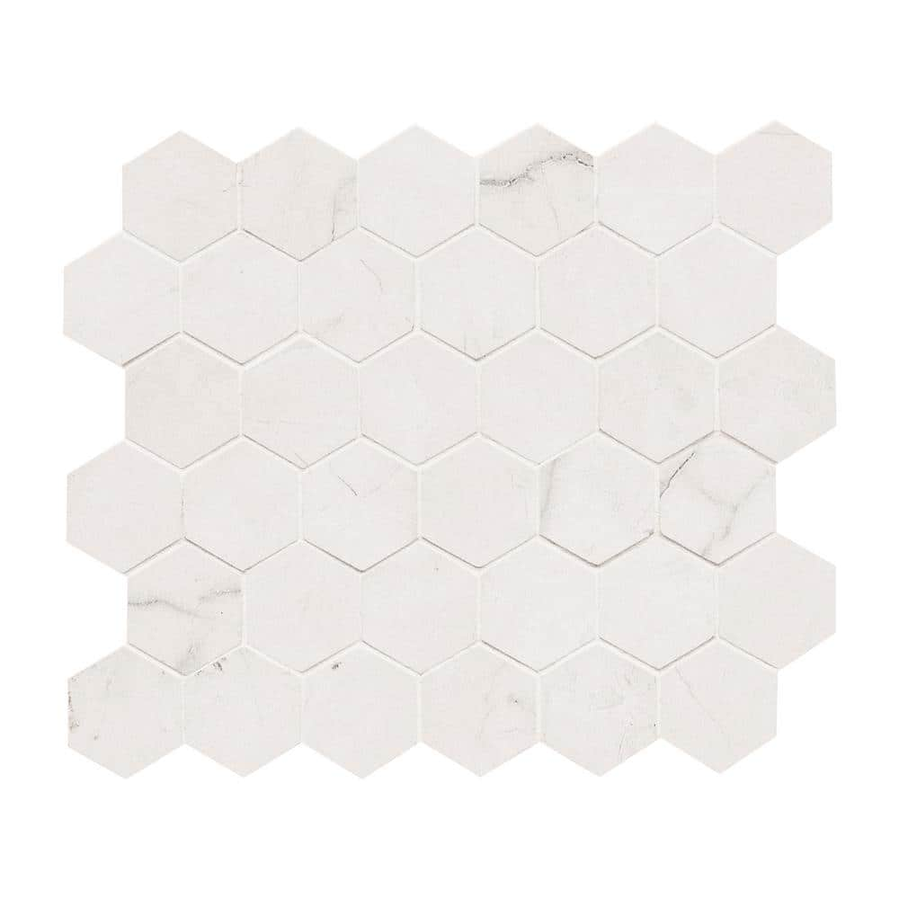 Msi Brighton Grey 12 In X 12 In X 9mm Matte Porcelain Mosaic Tile 736 Sq Ftcase 3032